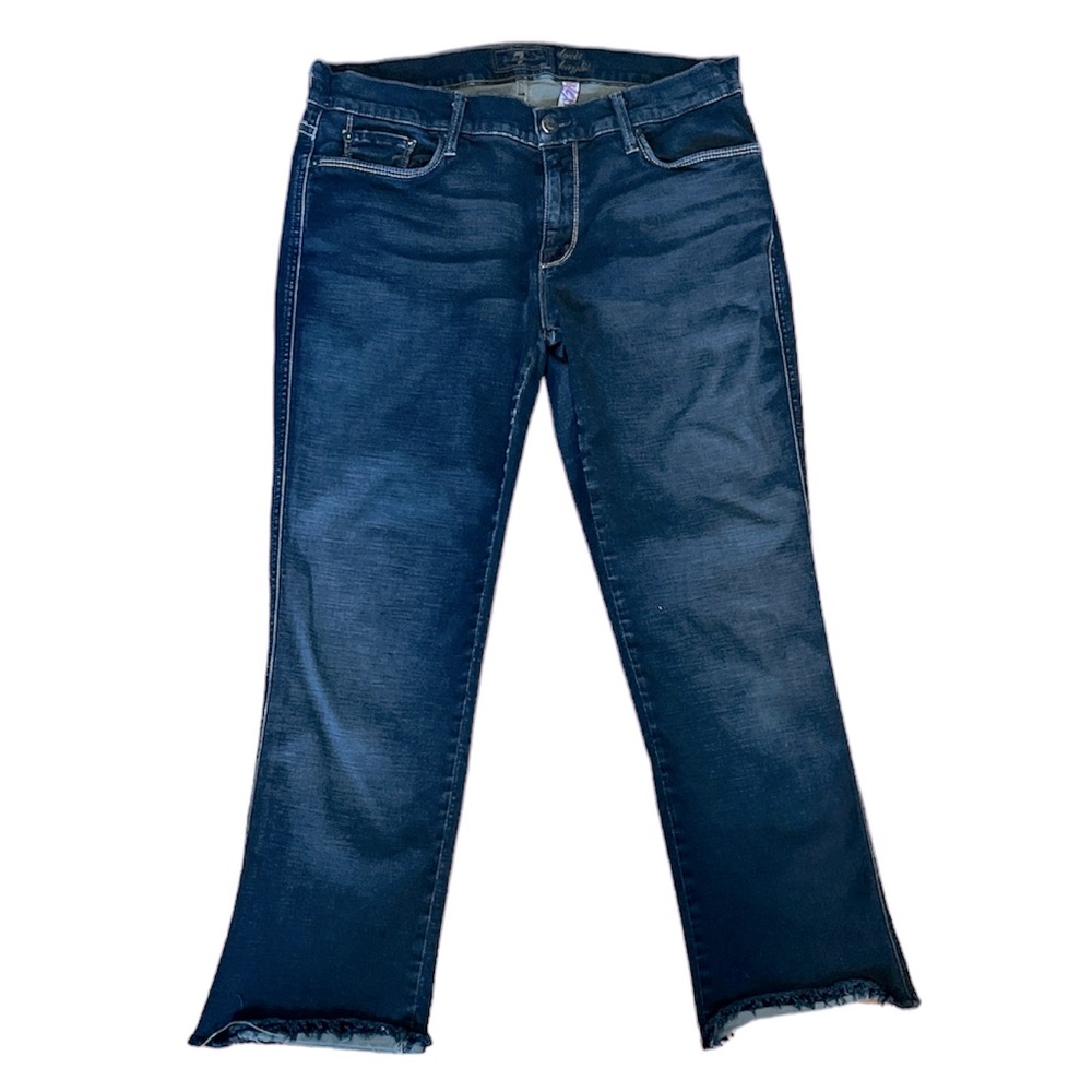 7 for all mankind Women’s the Lexie Kaylie petite stretch Cropped jean s…